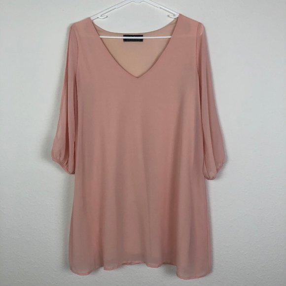LuLu's Blush Pink Flowy Dress Size S - Picture 2 of 8